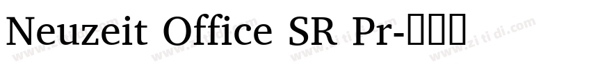 Neuzeit Office SR Pr字体转换